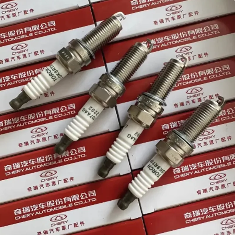 4pcs/set Car Spark Plug F4J16 For Chery Tiggo 2 4 5 7 8 5x Arrizo 5 7 6 JETOUR X70 E4T15/E4T16 Engine 1.5T/1.6T F4J16-3707010