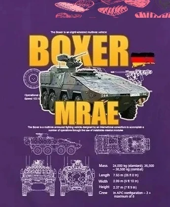 Bundeswehr German Army Boxer Armored Carrier T-Shirt New 100% Cotton O-Neck Summer Short Sleeve Casual Mens T-shirt Size S-3XL