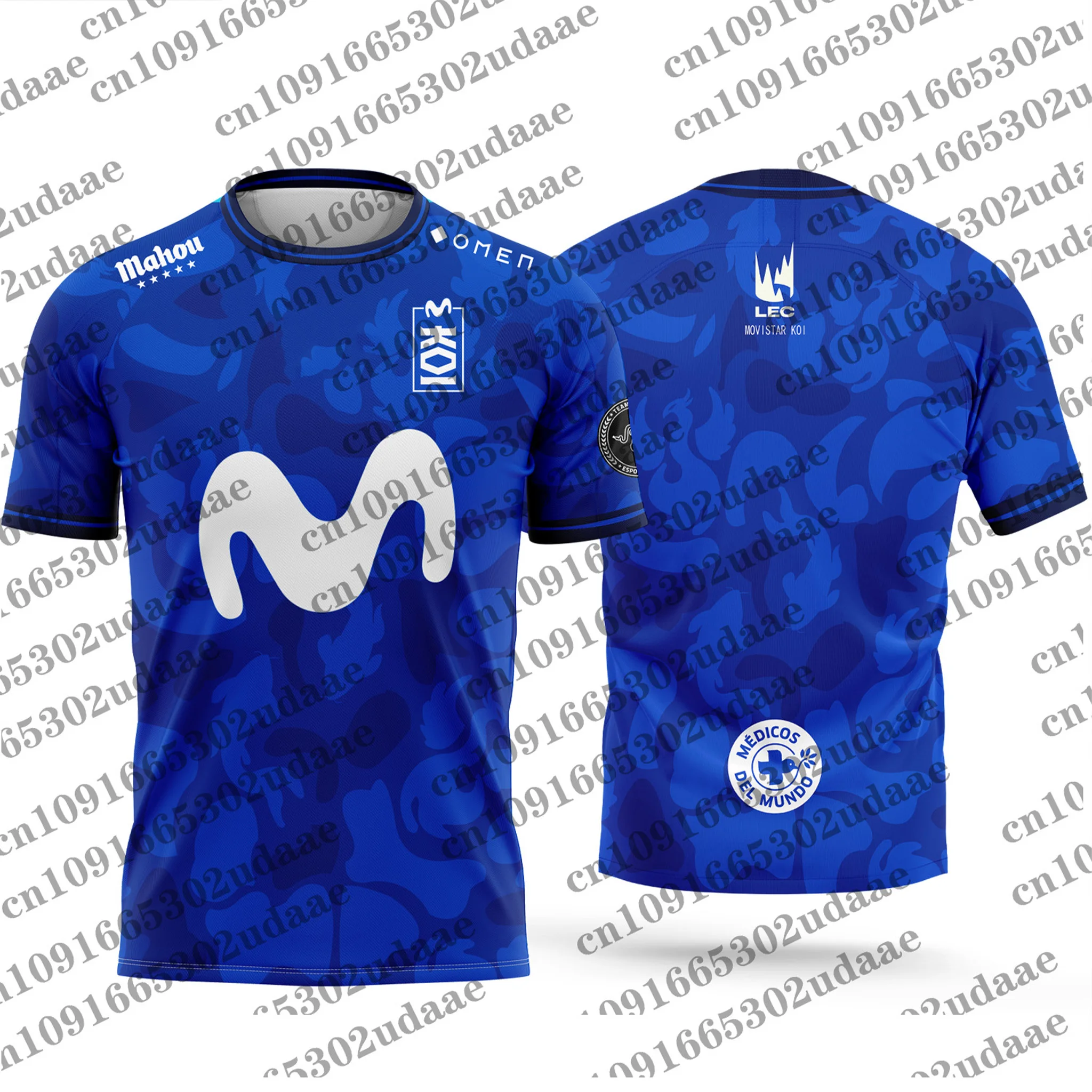 قميص بطولة العالم الجديدة لفريق eSports M KOI 2025 للرجال، قميص صيفي كاجوال قابل للتنفس لعشاق الألعاب