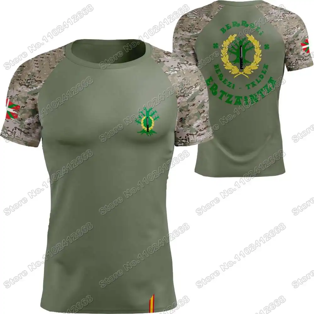 2023 Spanish BERROZI of the Ertzaina T Shirt Basque flag Outdoor Tech Shirts MTB Clothing Training Tops Fitness Hiking Jerseys