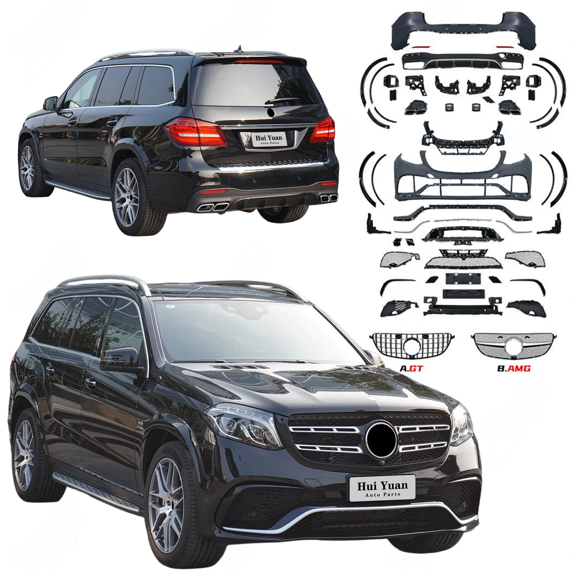 

Top Quality Bumpers Body Kit for GLS Class X166 2015-2019 Change to GLS63 Model