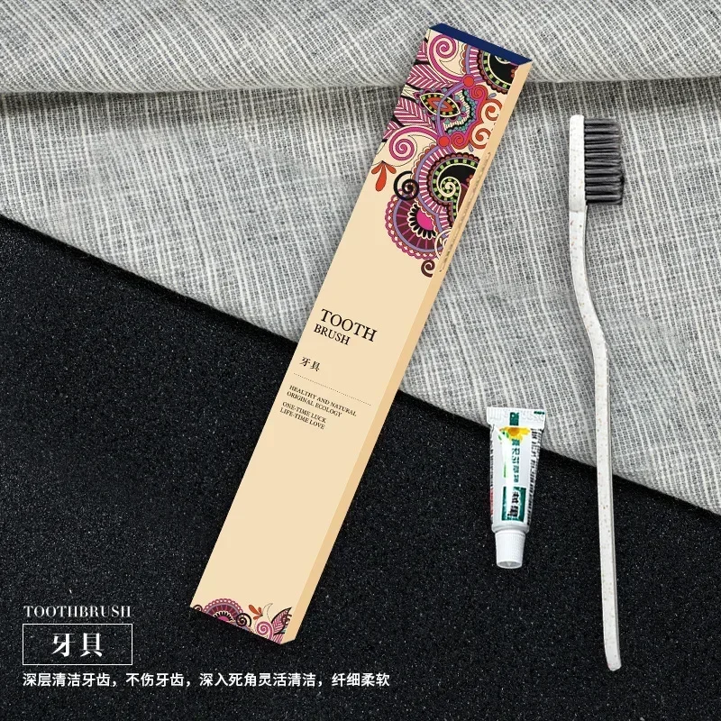 Star hotel B&B disposable toiletries set hotel disposable toothbrush toothpaste travel travel convenient carry 50pc