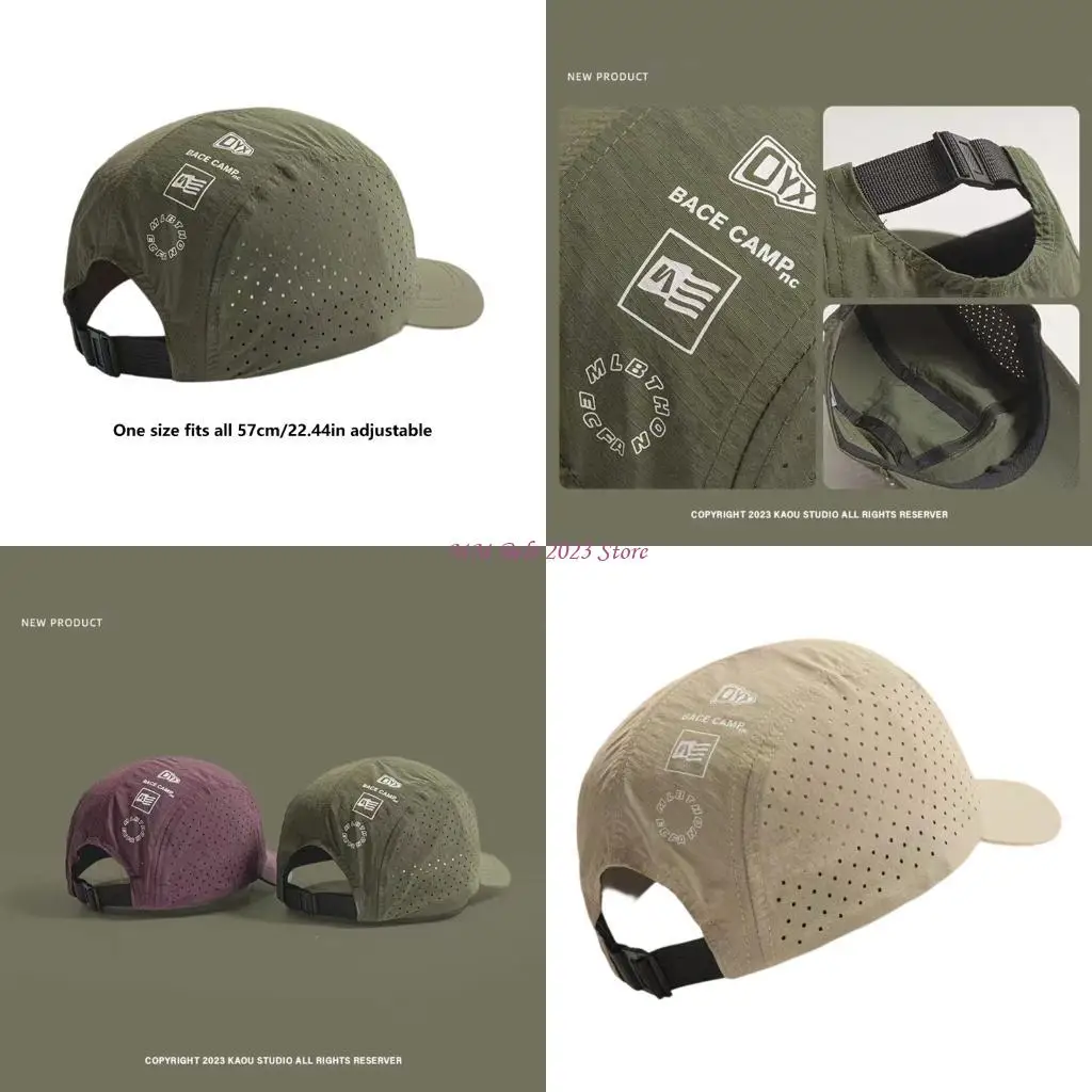 49ME Breathable Summer Cap with Sun Shade Design for Travel and Walking