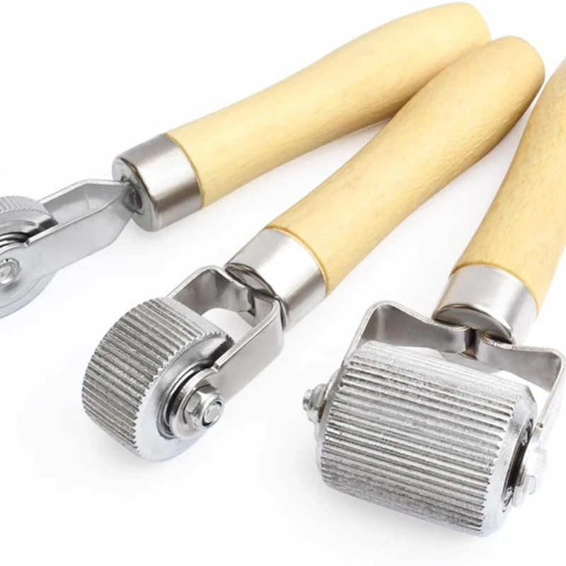 

Sound Deadening Application Roller Tool for Car Audio Auto Noise Wheel Hand Pressure Roller Metal Wooden Handle