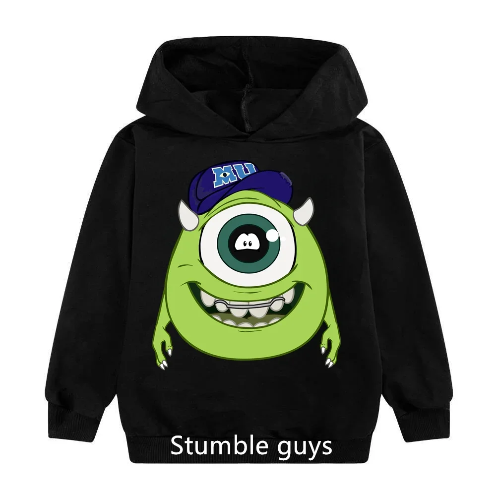 

2024 New Disney Monster, Big Eyes Boys and Girls Trend Series Sports Hoodie Loose Casual Hoodie for Children