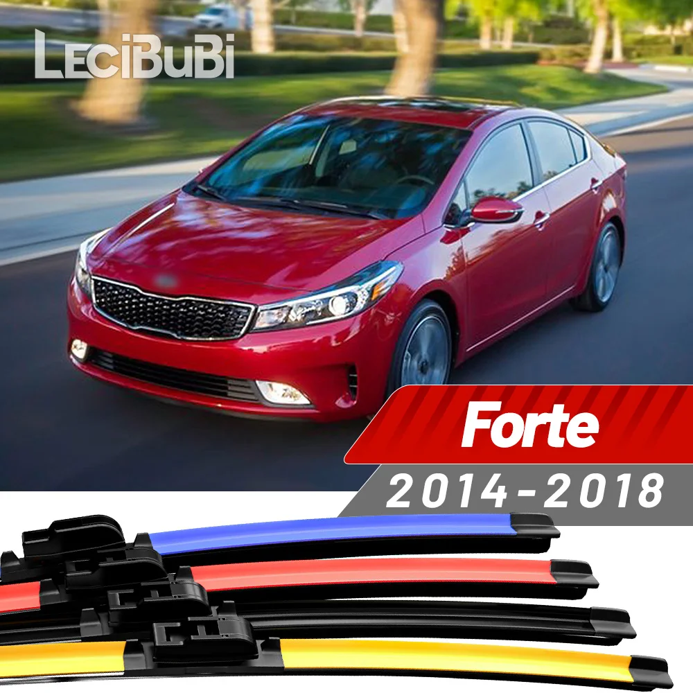 2 uds para Kia Forte 2014-2018 2015 2016 2017 limpiaparabrisas delantero limpiaparabrisas