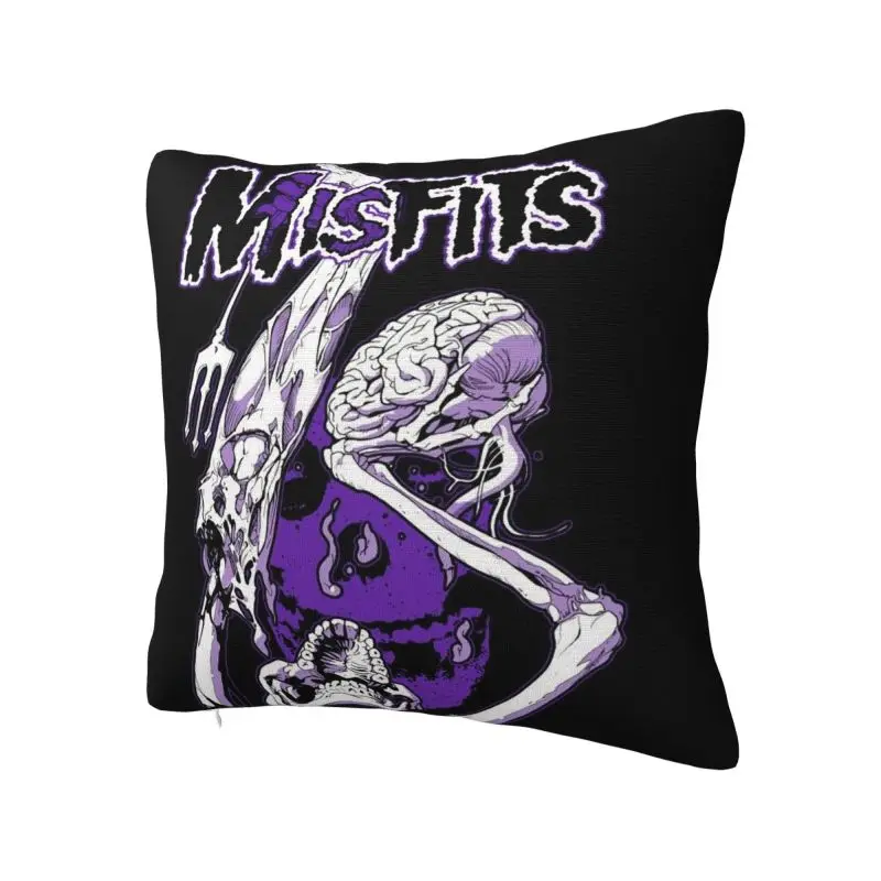 Custom The M-Misfitses Skull Cushion Cover Decoration 3D Print Heavy Metal Throw Pillow Case for Car Two Side