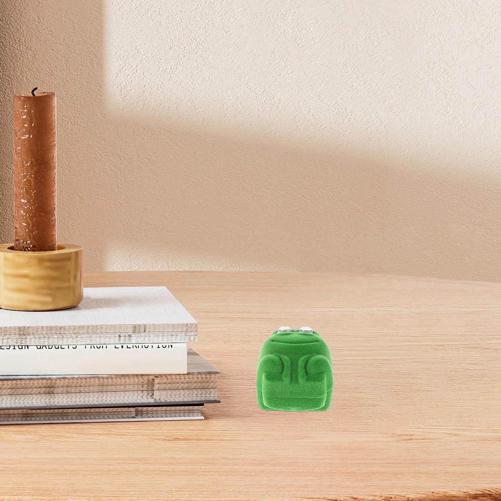 2 قطعة صندوق مجوهرات الضفدع الأخضر الإبداعي لتخزين الخواتم والأقراط صندوق الكنز الصغير مجوهرات زخارف الضفدع