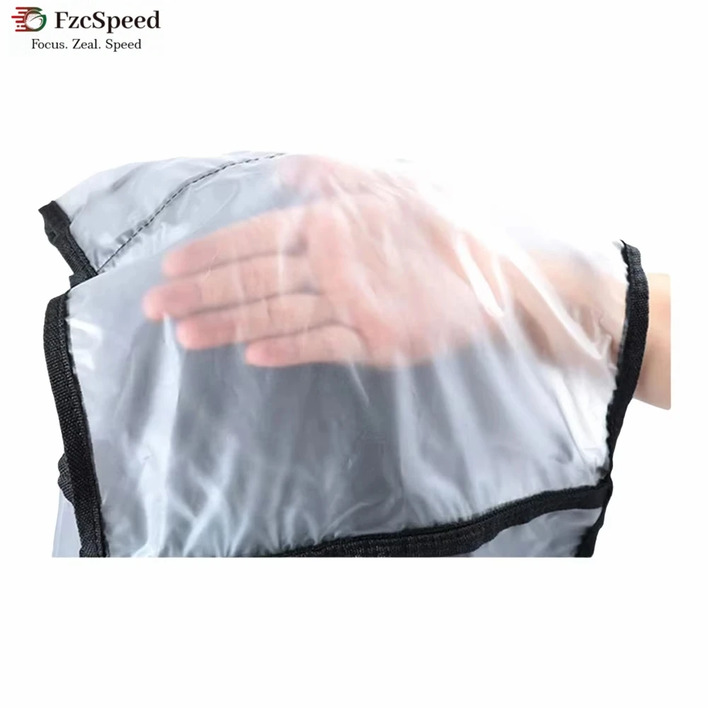 1pc Clear Golf Bag Rain Cover Universal Sun Waterproof Protection PVC Standbag With Zipper Lightweight Large Capacity Raincoat
