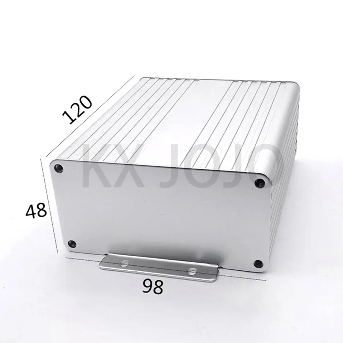 

Aluminum Enclosure 98*48*120mm Electrical Extruded Integrated Box with Ears Separate Type Circuit Board Case DIY Silver