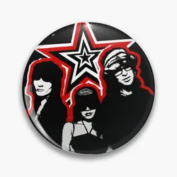 Jake Johnnie Tara Graphic Print Soft Button Pin Women Creative Collar Lapel Pin Lover Gift Clothes Cute Jewelry Metal Funny