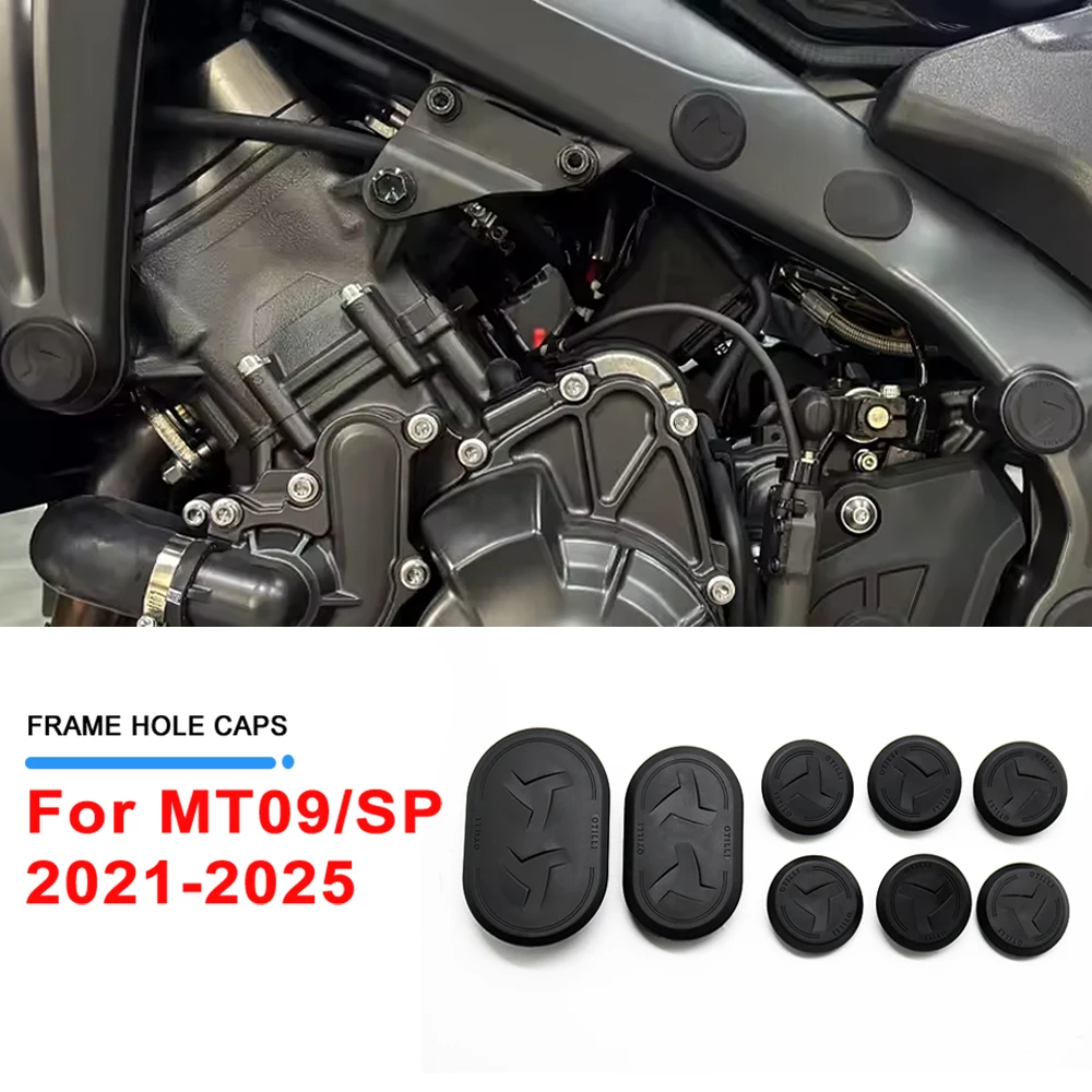 MT09 SP Frame Hole Cover Caps Plug For YAMAHA MT 09 MT-09 SP 2021 2022 2023 2024 2025 Motorcycle Frame Cap Decoration Kit