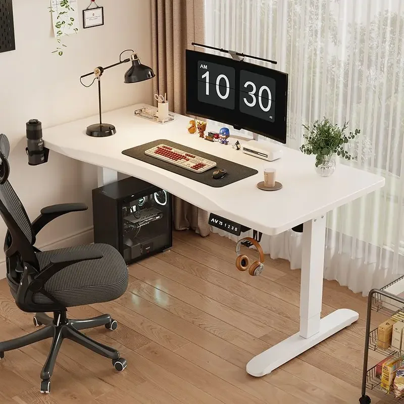 Computer desk Electric lifting table Fully automatic adult desk lifting computer desk learning e-sports computer