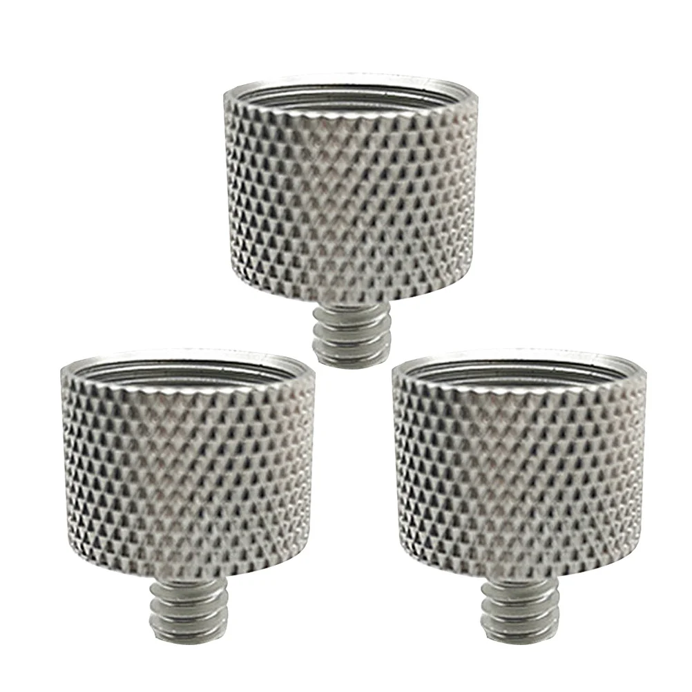

3pcs 5/8 Inch To 1/4 Inch Microphone Adapter Screw Rugged Anti-Slip Thread Converter For Mic Stand Clamp Tripod Mount