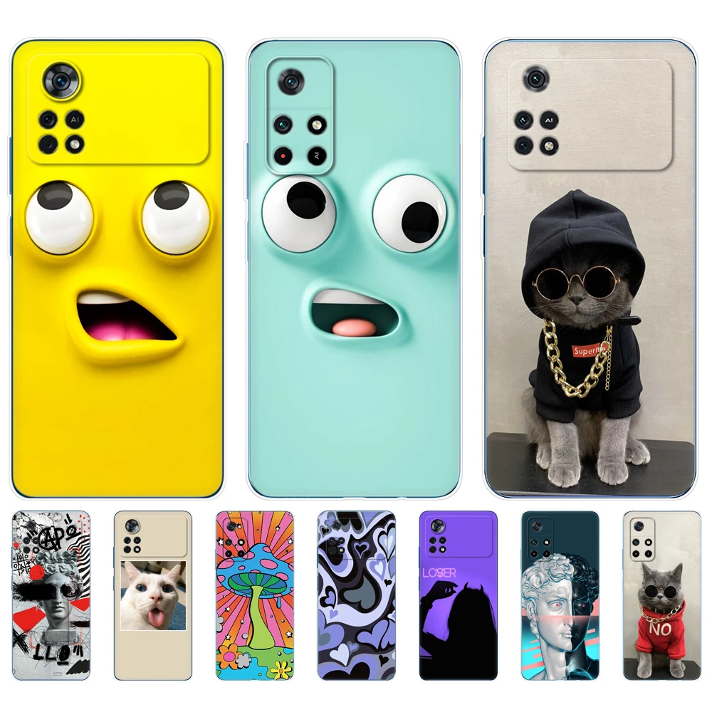 For POCO M4 Pro 5G 4G Case Phone Back Cover For Xiaomi POCO X4 Pro 5G Case Bag Soft Silicon Tpu Bumper Funda coque Shell Etui