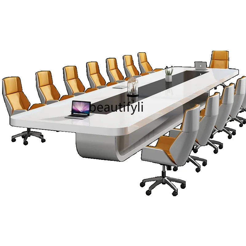 

Conference Table Long Table Simple Modern Paint Conference Size Long Training Office Furniture