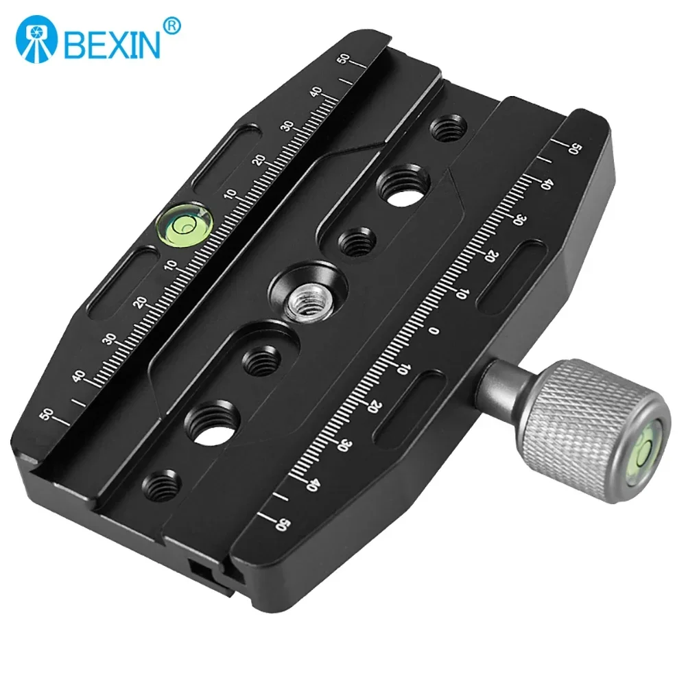 BEXIN 70mm Camera Clamp Quick Release Clamp Tripod Ball Head Mount Adapter Portable Stand Clamp Compatible with Arca Swiss Plate