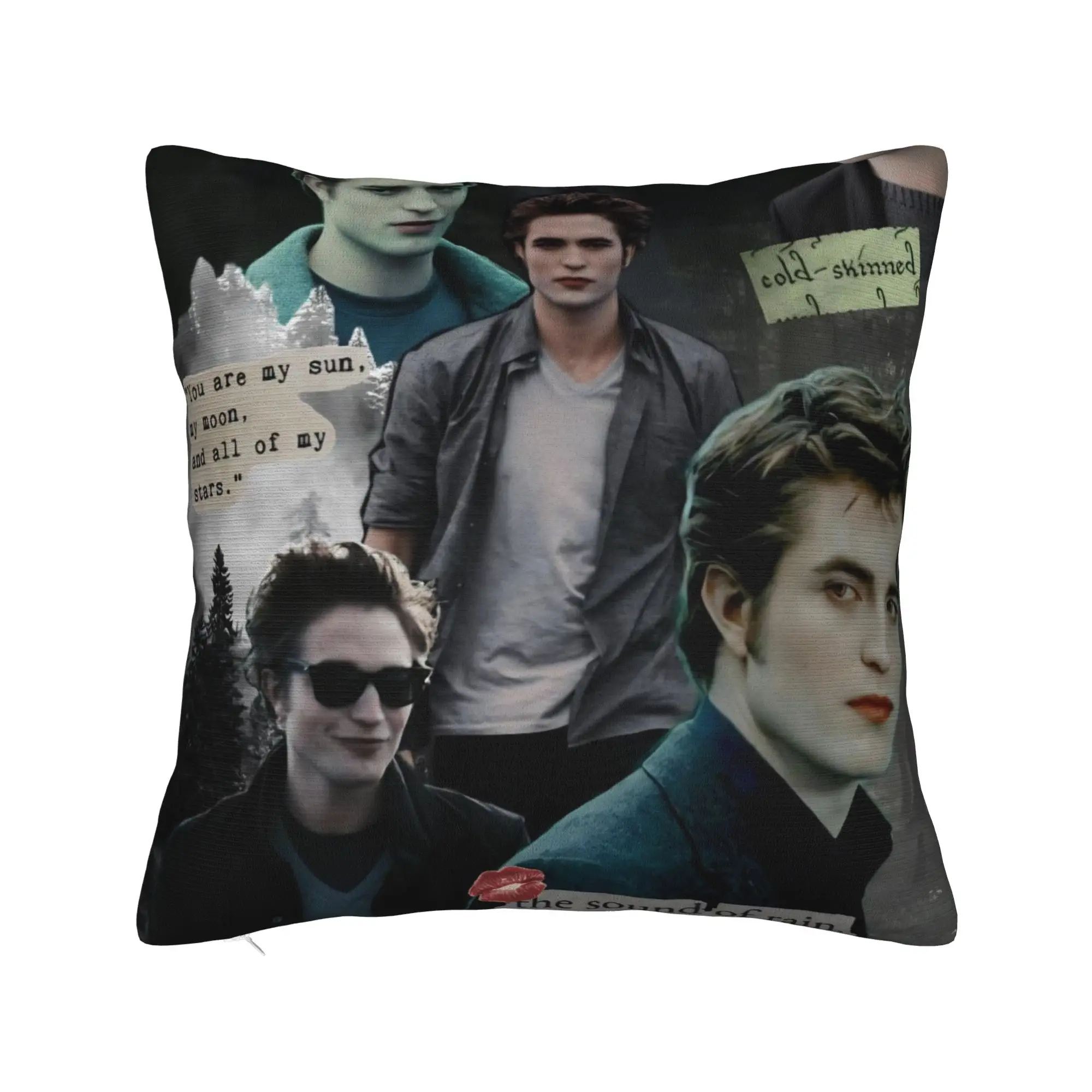 Decorative Pillowcases Edwards Cullen  Accessories Home  Throw Pillow Case Cover Zippered Multiple Sizes