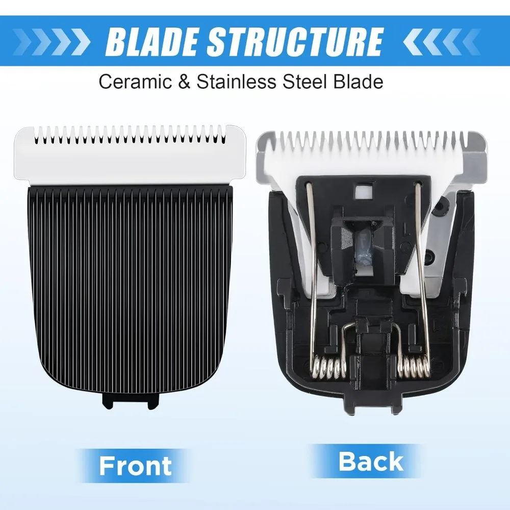 1/2Pcs Replacement Blade Compatible with Manscaped The Lawn Mower 4.0 3.0 2.0 Electric Groin Hair Trimmer,for Clipper Blades Fit image 3