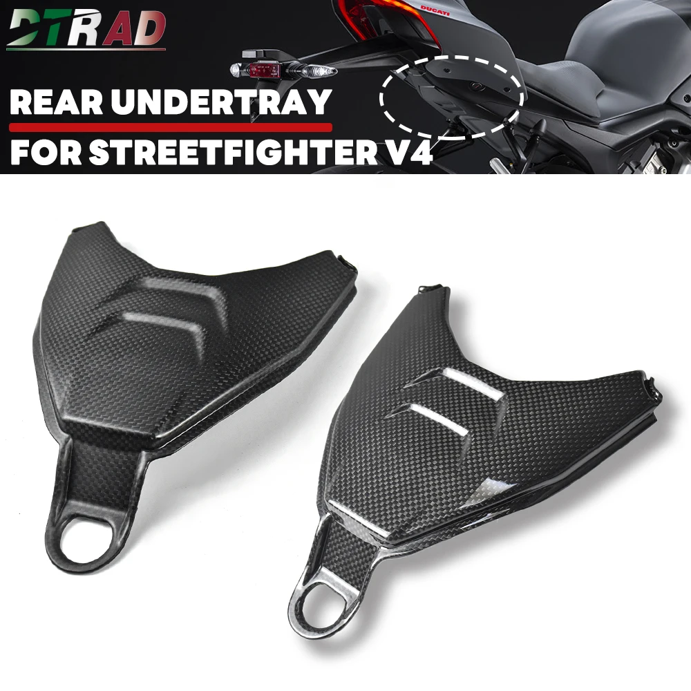 

Rear Undertray For DUCATI Streetfighter V4 V4S 2020-2024 Carbon Fiber Rear Seat Under Cowl Tail Fairings Motorcycle Accesssories