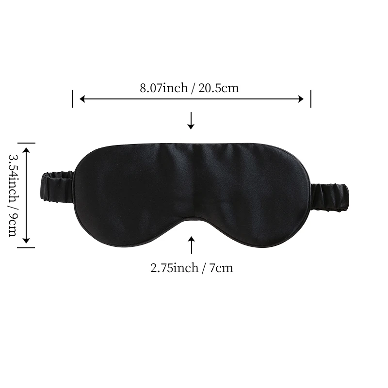 19MM Silk Eye Mask 1pc Both Sides 100% Mulberry Silk Eye Shade Cover Silk filling For Sleeping Yoga