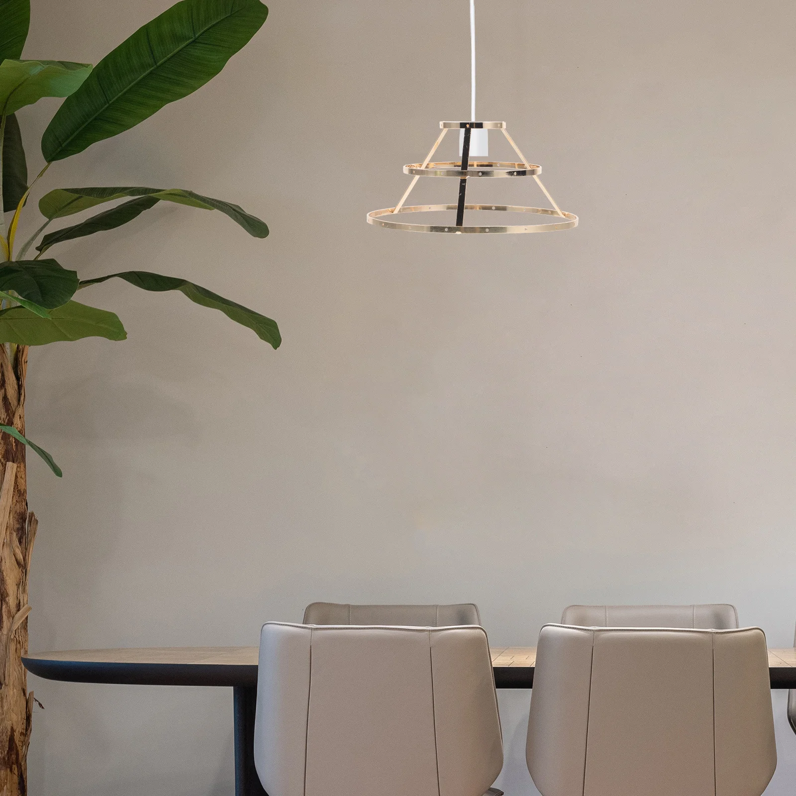 DIY الجدول عاكس الضوء الإطار مادة الحديد لا نتوءات حواف ناعمة طويلة الأمد تصميم فريد المنزل فندق استخدام عاكس الضوء DIY الإطار