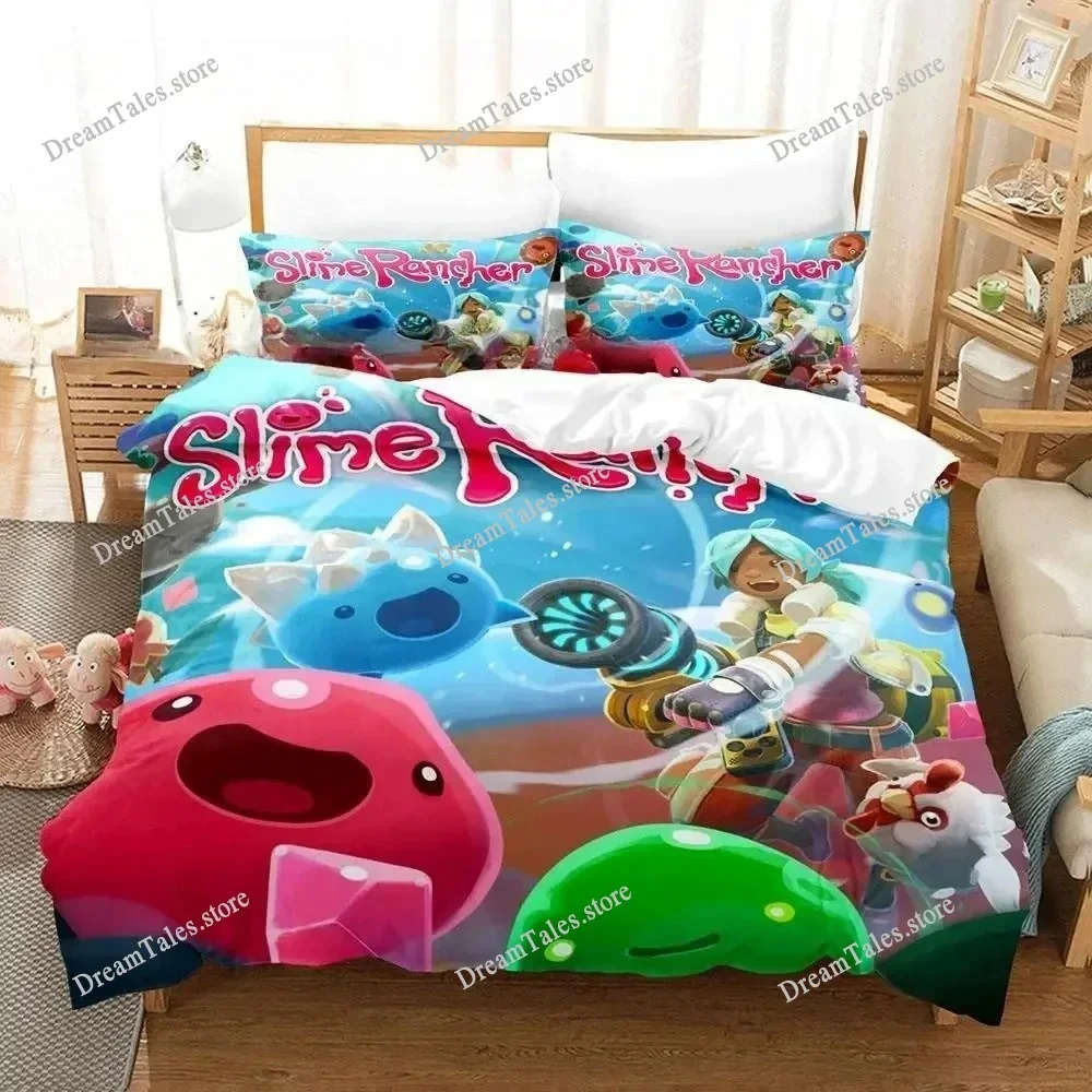 

Slime Rancher 2 Bedding Set Single Twin Full Queen King Size Bed Set Adult Kid Bedroom Duvet Cover Sets 3D Print Game Bed Sheet