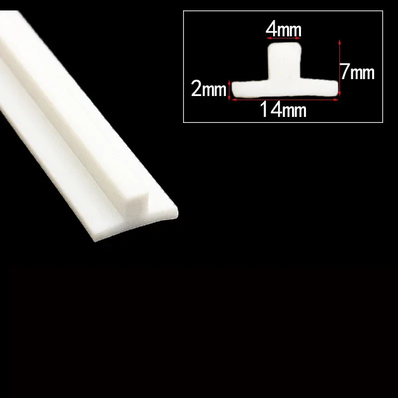 T Shape Silicone Sealing Strip Rubber Weatherstrip  T-type Ditch Cover Decorative Kitchen Slit Strip  Waterproof Heat Resistant