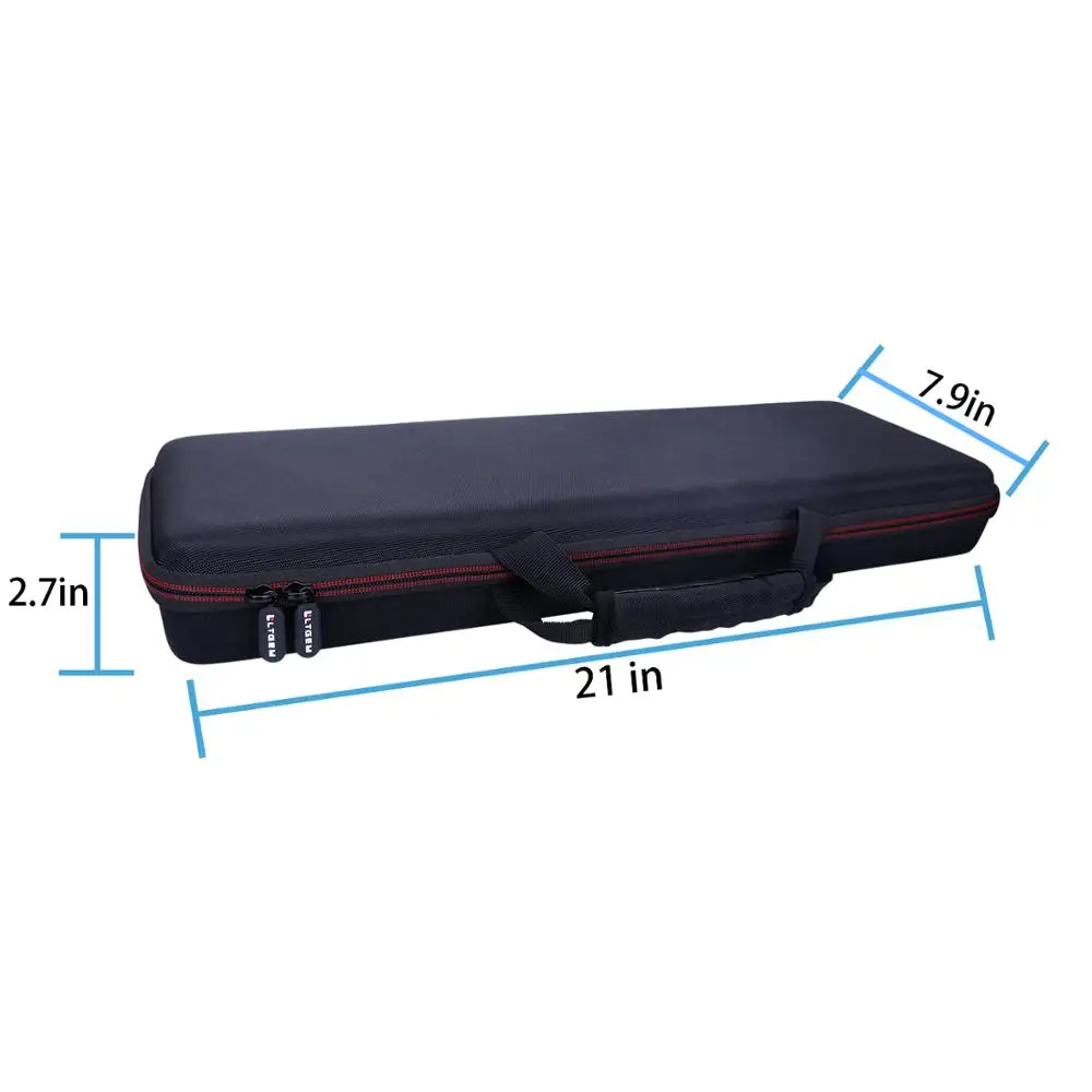 LTGEM EVA Black Carrying Hard Case for Native Instrument Komplete Kontrol M32 Controller Keyboard