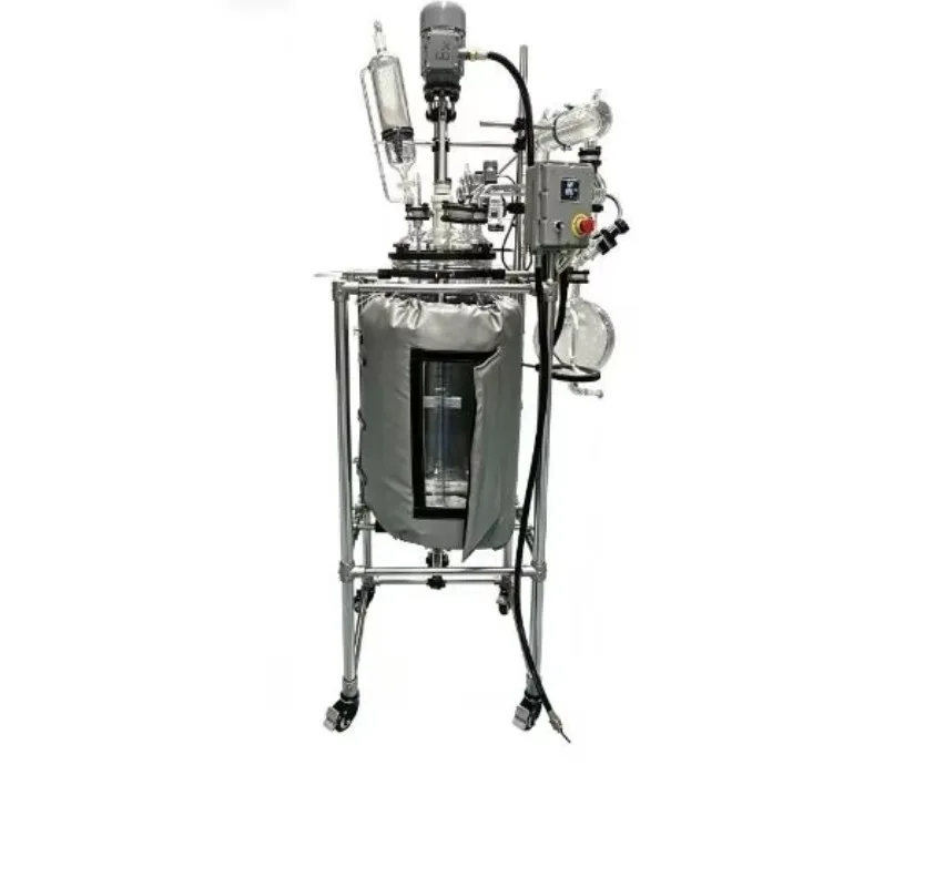 100L Semi-automatic Jacketed Glass Reactor 5000W with Motor Core Components for Chemical Laboratory Experiment