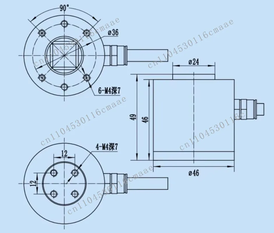 Multi Axis Multi-Dimensional Force Sensor LCDW-A06 5kg 10kg 20kg  50kg100kg Weighing Sensor