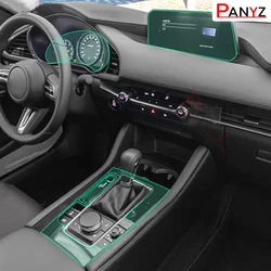 For Mazda 3 Axela 2018-2023 Car Interior GPS Center Console Transparent TPU Protective Anti-scratch Repair Film Auto Accessories