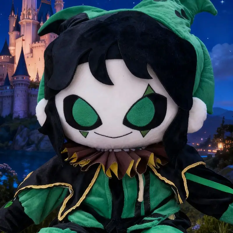 أنيمي ‌ غريب السيرك بييروث هارليكوين بلوشيز 40 سنتيمتر تأثيري لينة أفخم الجسم فستان وسادة محشوة غرفة زينة الهدايا