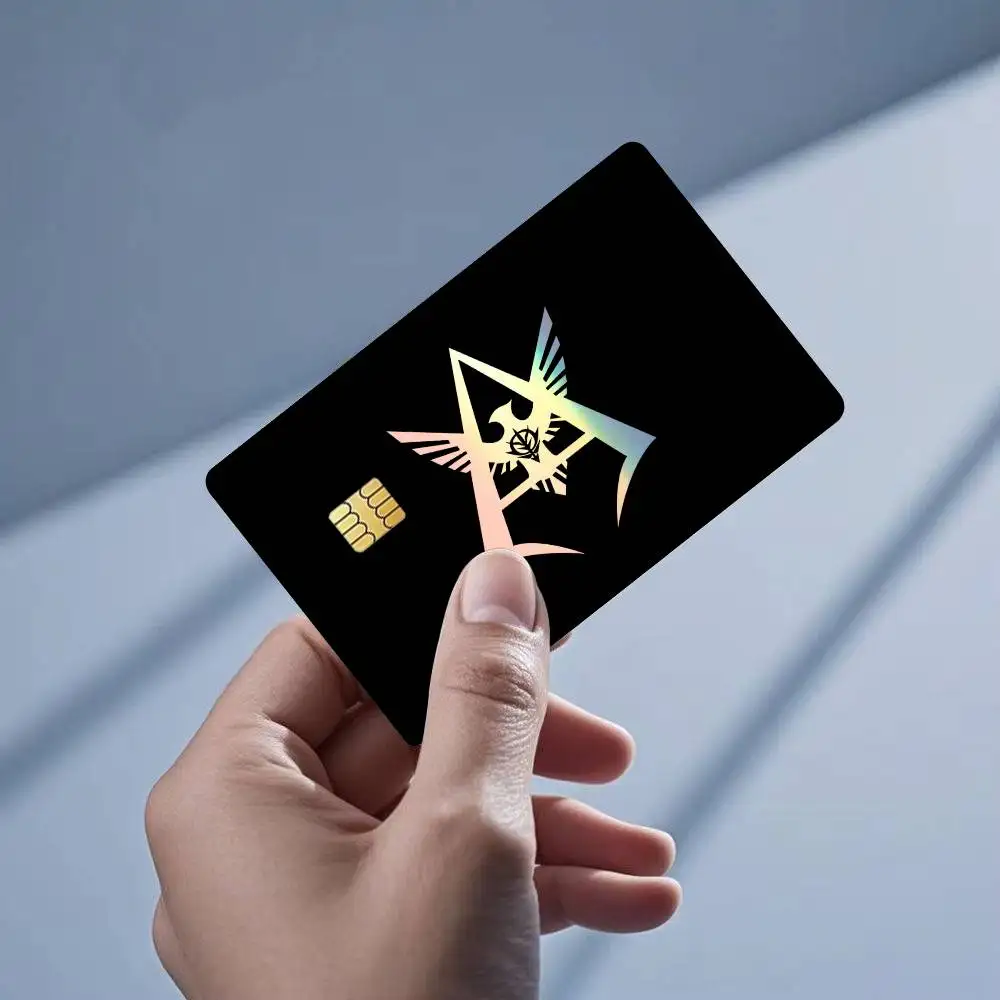 

Red Comet Logo COOL Laser Holographic Sticker Film Tape Skin for Credit Card Debit Card Waterproof
