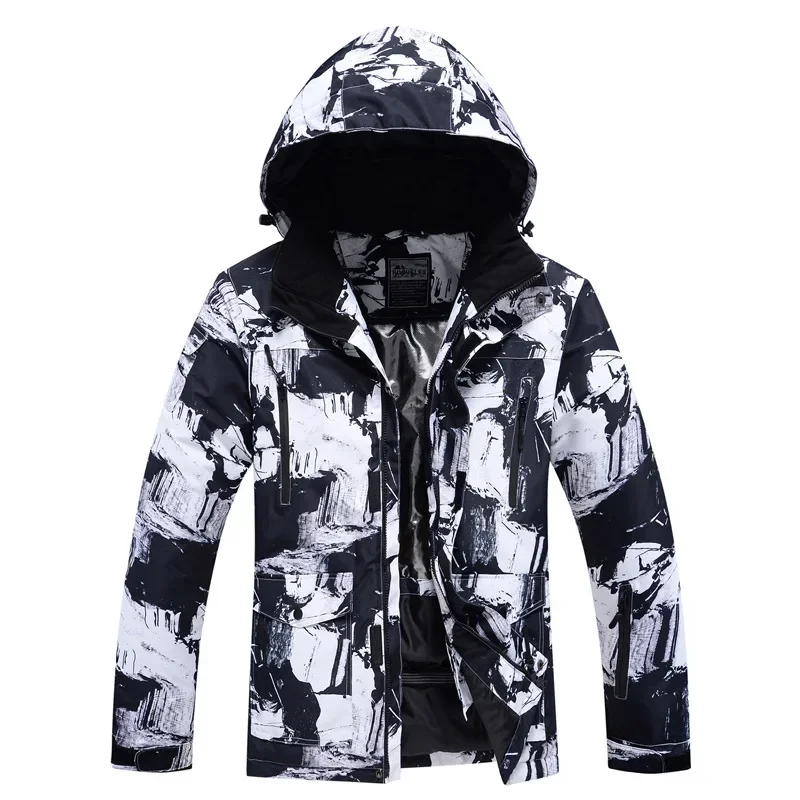 بدلة تزلج لوحة واحدة لوحة مزدوجة للرجال والنساء شتوية خارجية الحرب m وبدلة تزلج مقاومة للرياح OT4 2025 #2