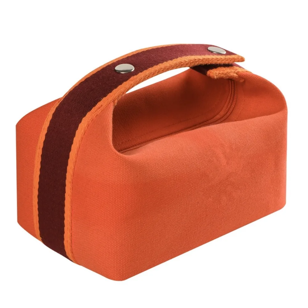 Fashionable Large Capacity Cosmetic Storage Bag Portable Handheld Toiletry Bag Canvas Travel Storage Bag Cosmetic Storage