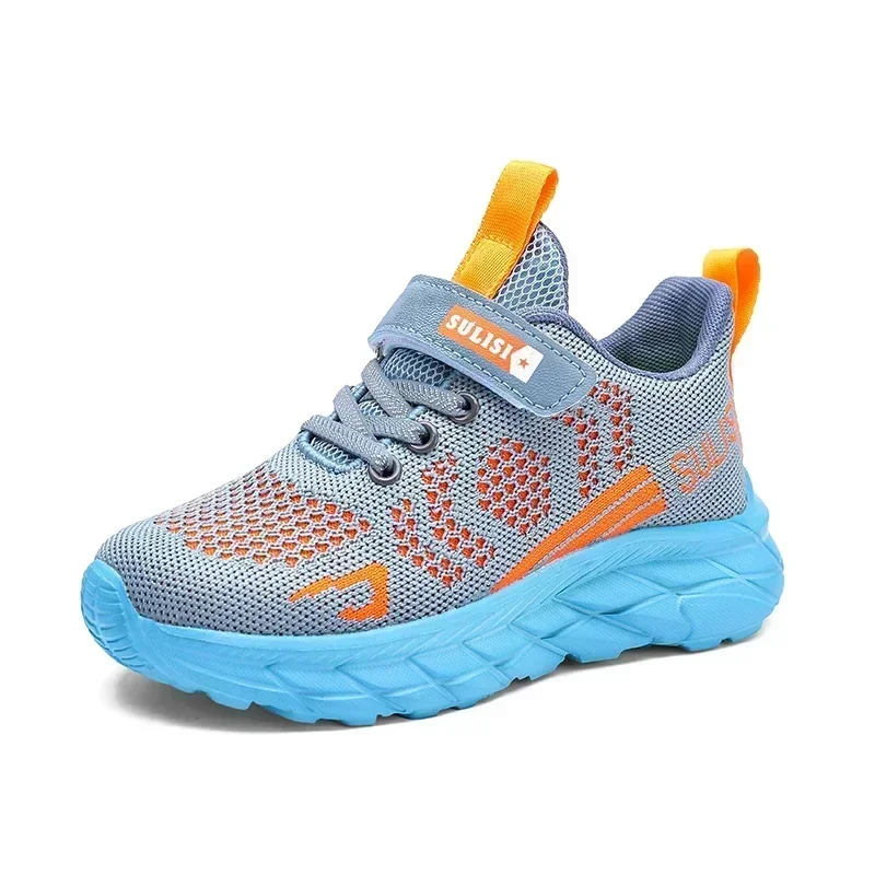 Children Knitted Tennis Shoes Boys Sneakers Kids Casual Shoes For Big Boy Fashion Outwear Flats SIZE 28-39,6~12 Years Child 608