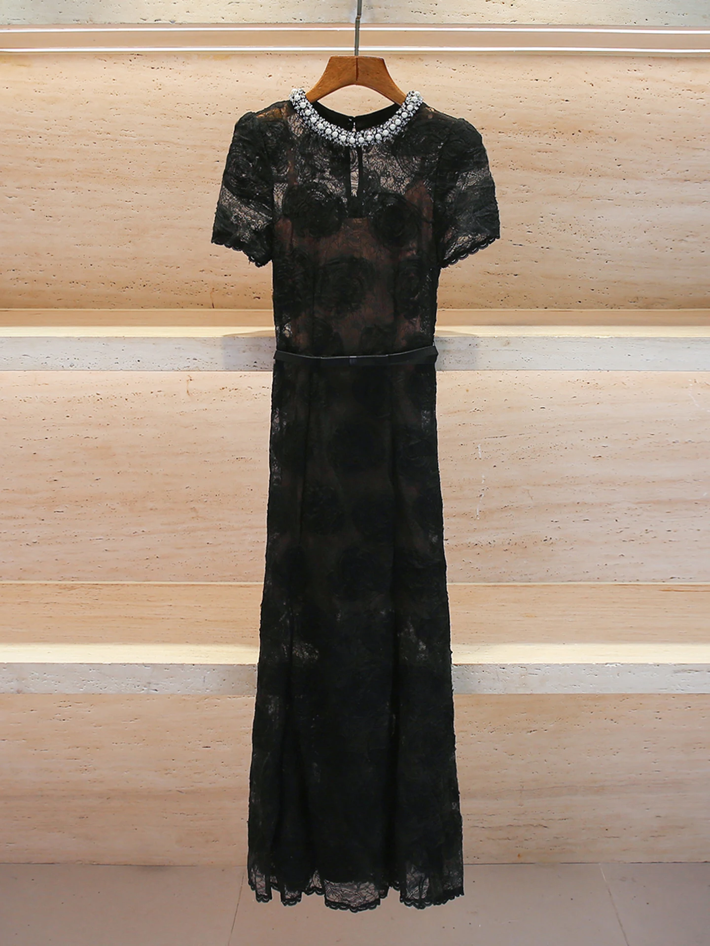 

Женская круглая юбка трапециевидной формы Ele Long Lace Dr Hepburn Sle с высокой талией, подходит для повседневного ношения