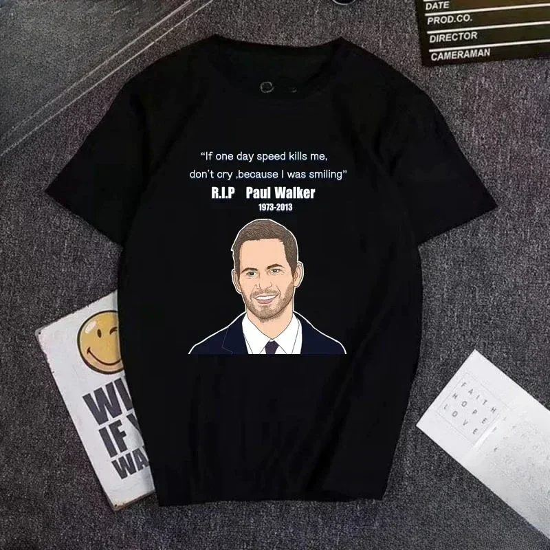 Paul Walker Gift for Him and Her and For Men Custom Gift Furious 7 Vintage Unisex T Shirt Vintage Fast and Furious Streetwear