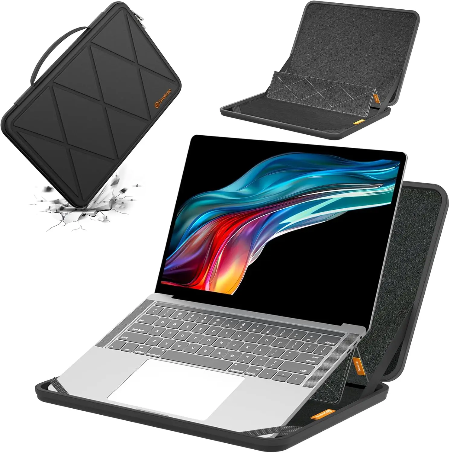 

Жесткий защитный чехол из EVA с подставкой для ноутбуков 17,3 дюйма, противоударный и водонепроницаемый.