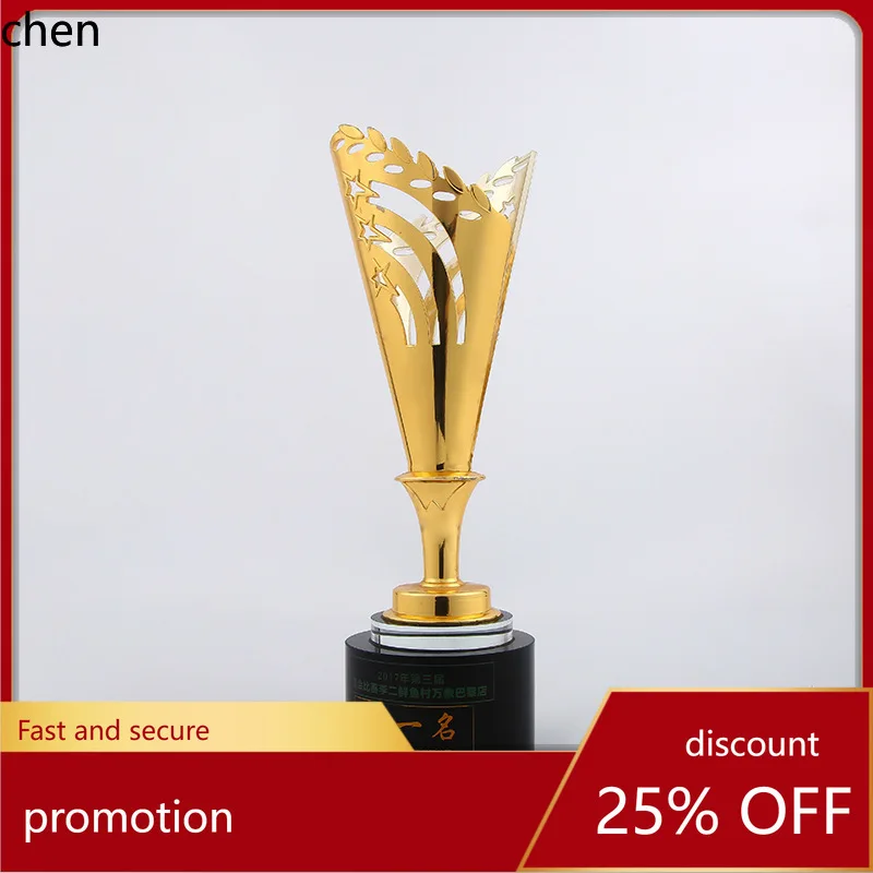 H1 Creative Metal Trophy Figurine Award Ornament for Competitions and Recognition of Outstanding Employees