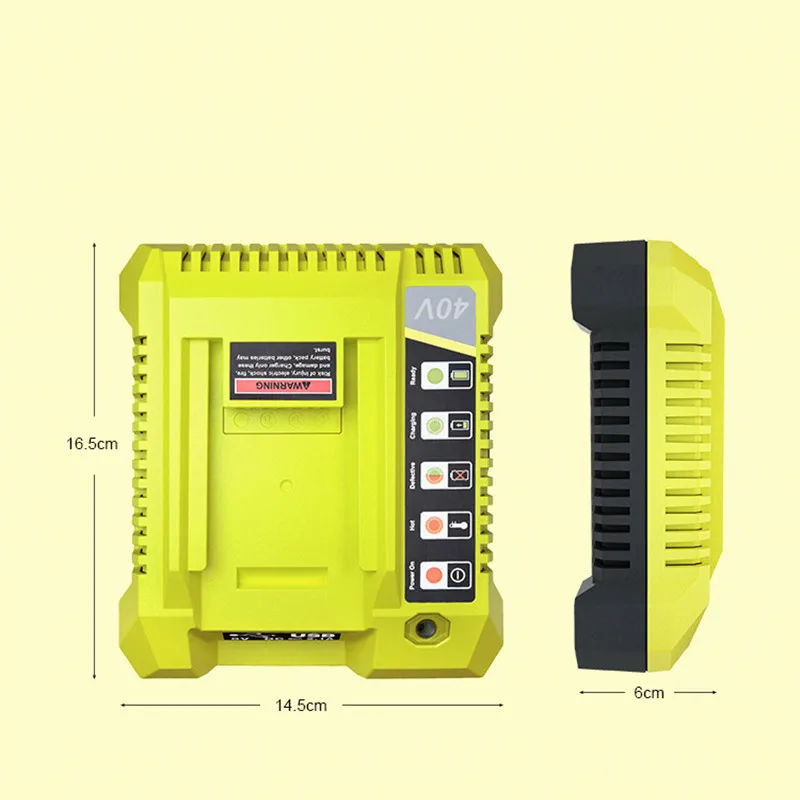 for Ryobi 40V Lithium-Ion Battery OP401 Charger with Dual USB OP4015 OP4026 OP4026A OP4030 OP4040 OP4050 OP4050A OP4060 OP40261