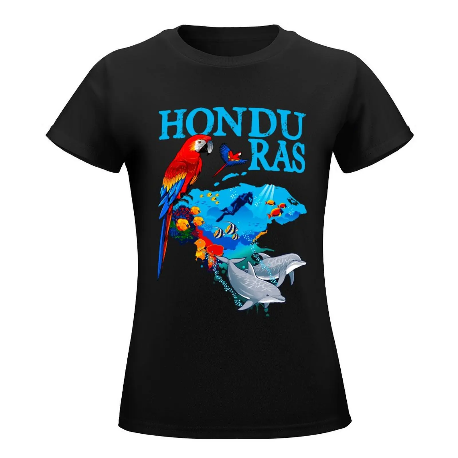 Honduras Tourist Map T-Shirt oversized Aesthetic clothing kawaii clothes summer top Woman clothes