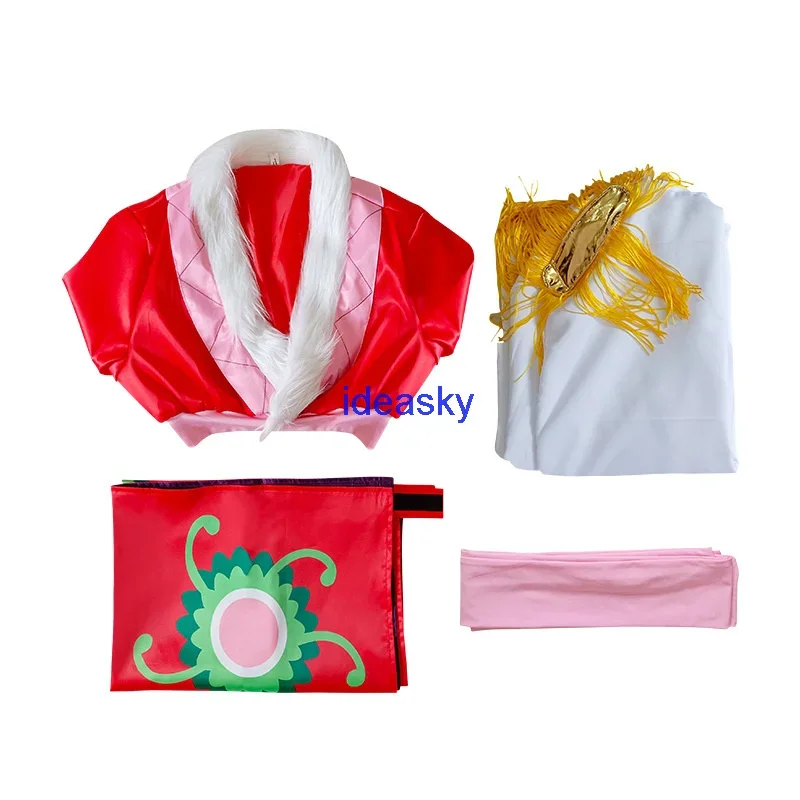 Anime Dong Hancock Cosplay pour femme, robe kimono rouge empire, vêtements ultraviolets, cape et boucles d'oreilles, Halloween, sexy, 303, oi32, 8