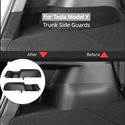 Per Tesla Modello Y 2021-2023 Protezione Interna Accessori Baule Posteriore Protezioni Laterali Della Copertura Della Protezione Pad Decorazione Piatto Dello Scuff ABS