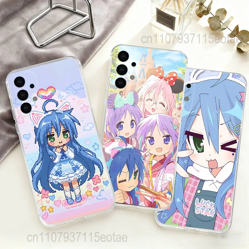 

K-Konata Izumi Lucky S-Star Clear case suitable for Samsung S30,S25,S24,S23,S21,S22,S20,S10,5G,FE,lite,PIus,Ultra Transparent