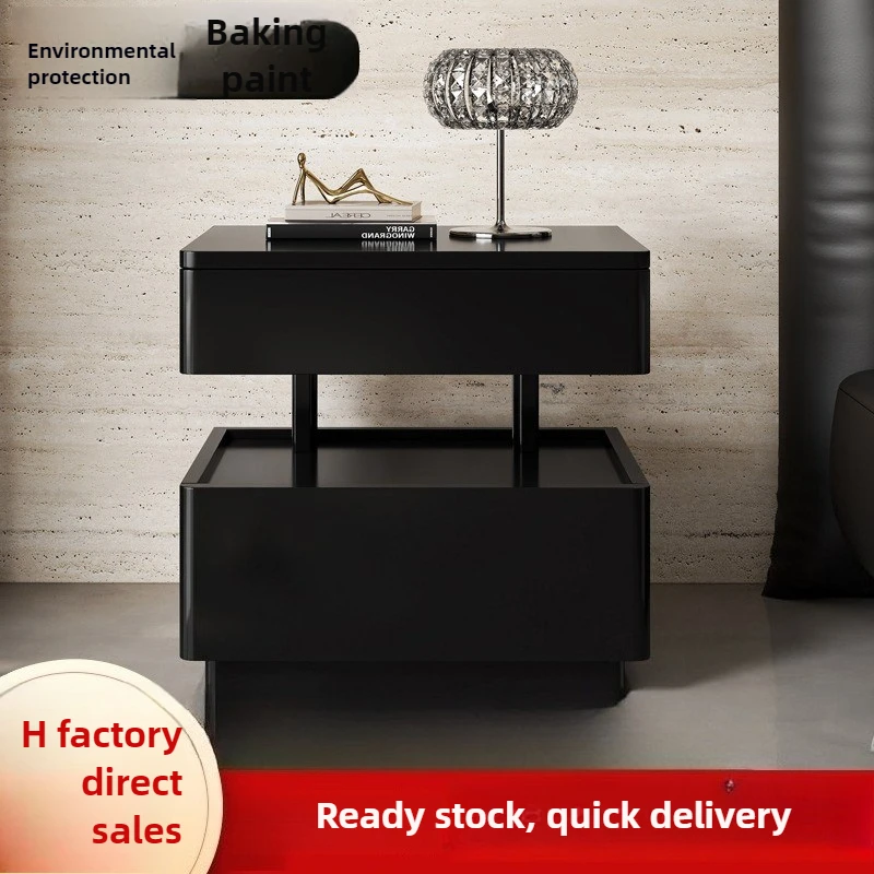 Прикроватная тумбочка из массива дерева, небольшой светильник для спальни, роскошный подвесной прикроватный шкаф для хранения вещей