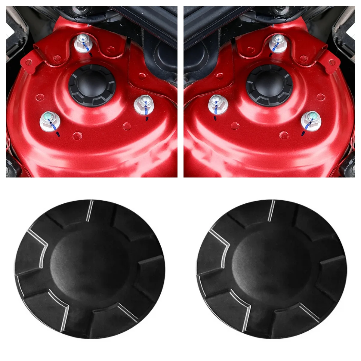 

2pcs Car Shock Absorber Cover Anti Dust Cap For Mazda 3 6 CX3 CX5 CX-5 CX-4 CX-8 ABS Black Interior Trim Decoration Accessories