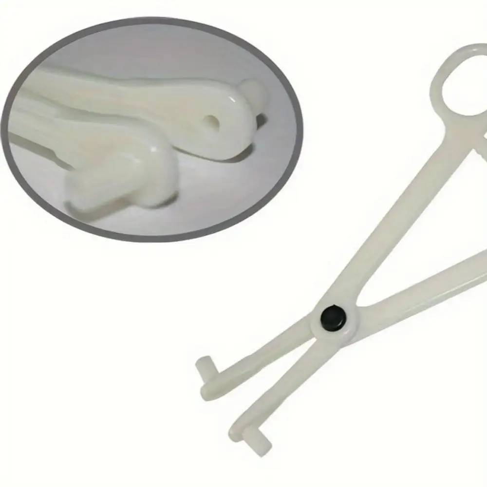 1Pcs Disposable Sterile Slotted Round Navel Forceps Clamp Triangle Open Plier Ear Nose Piercing Tools Tattoo Piercing Supplies