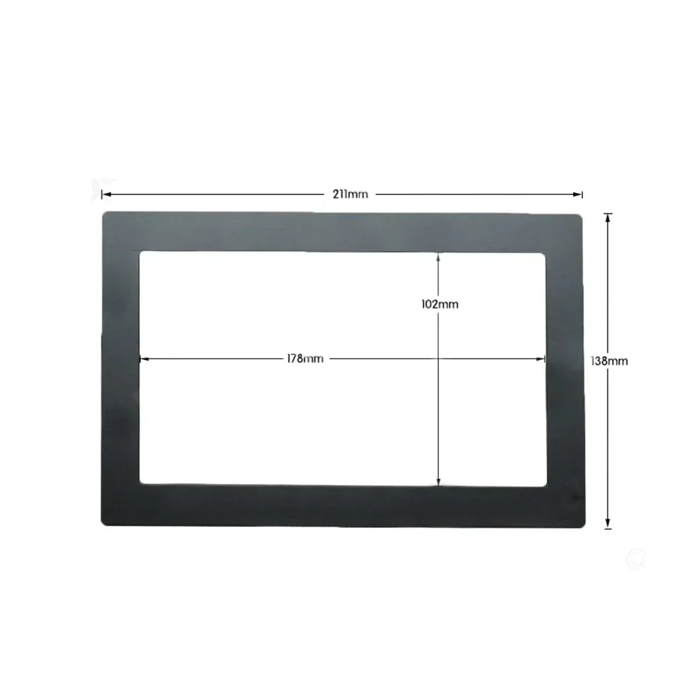 

Car Frames Decal Universal 2DIN Auto Radio Car Player Decorative Frame Panel Accessories Plastic 178x102mm